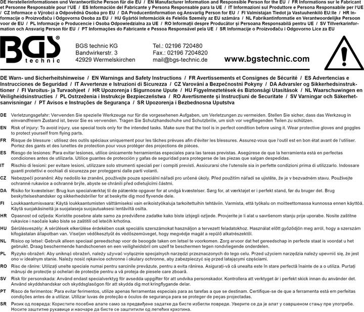 Image du produit BGS Extracteur de poulies pour arbre à cames pour VAG