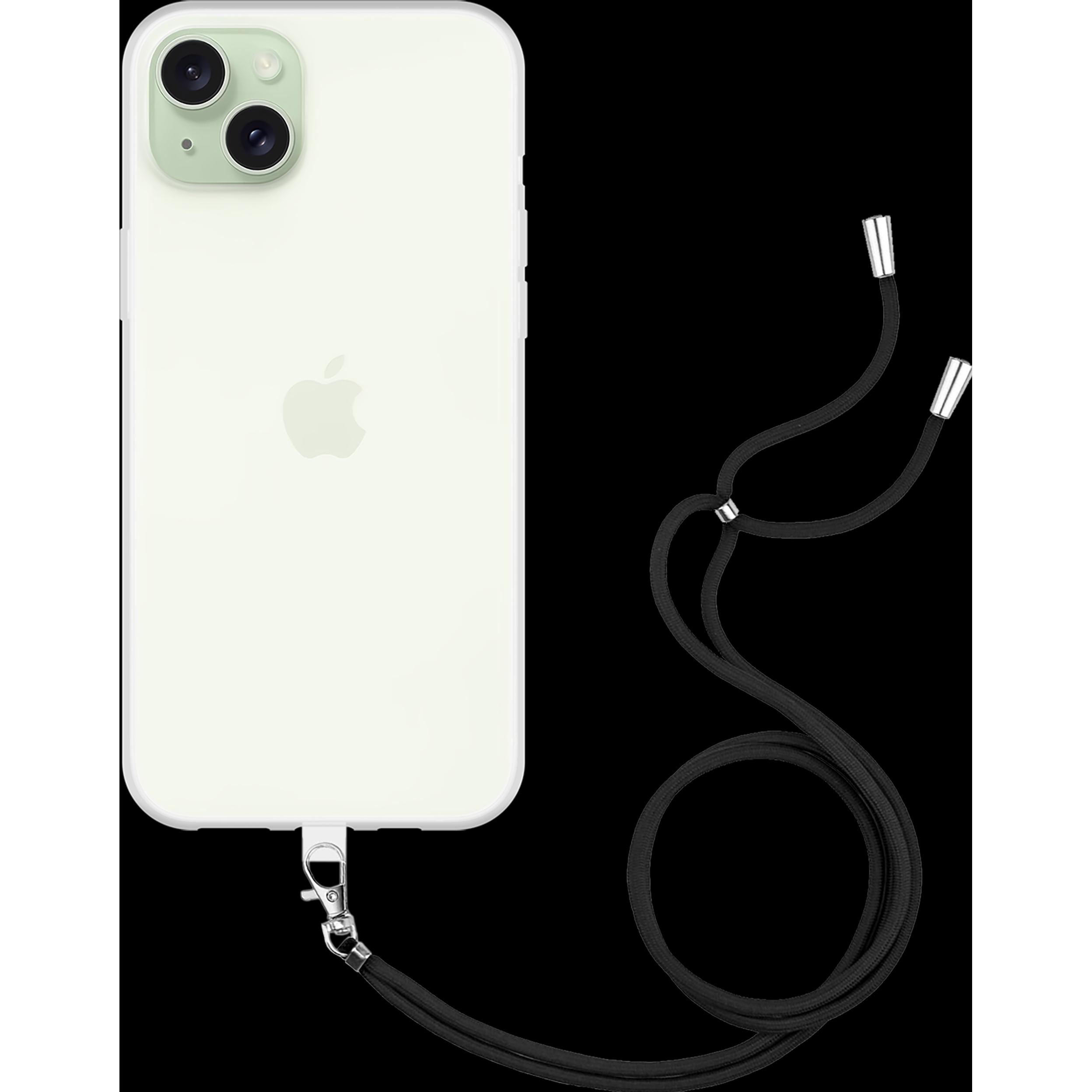 Thumbnail - Cazy Handykette Hülle Kompatibel mit iPhone 15 Plus - Silikon Handyhülle mit Band Necklace Hülle -, Handykette, Transpar...