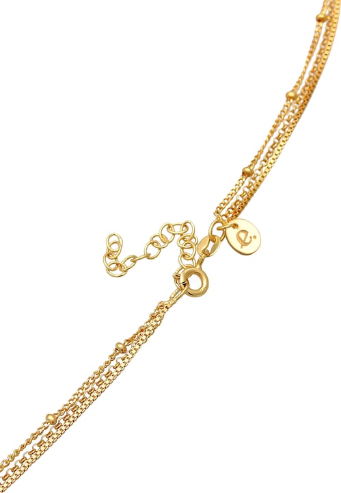 Produktbild Elli Edelsteinkette, Layer (925 Sterling Silber vergoldet, Mondstein, 40 cm)
