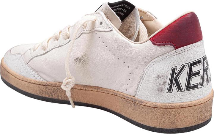 Immagine prodotto Golden Goose ball star sneakers in leather and suede color white / silver / red (41)