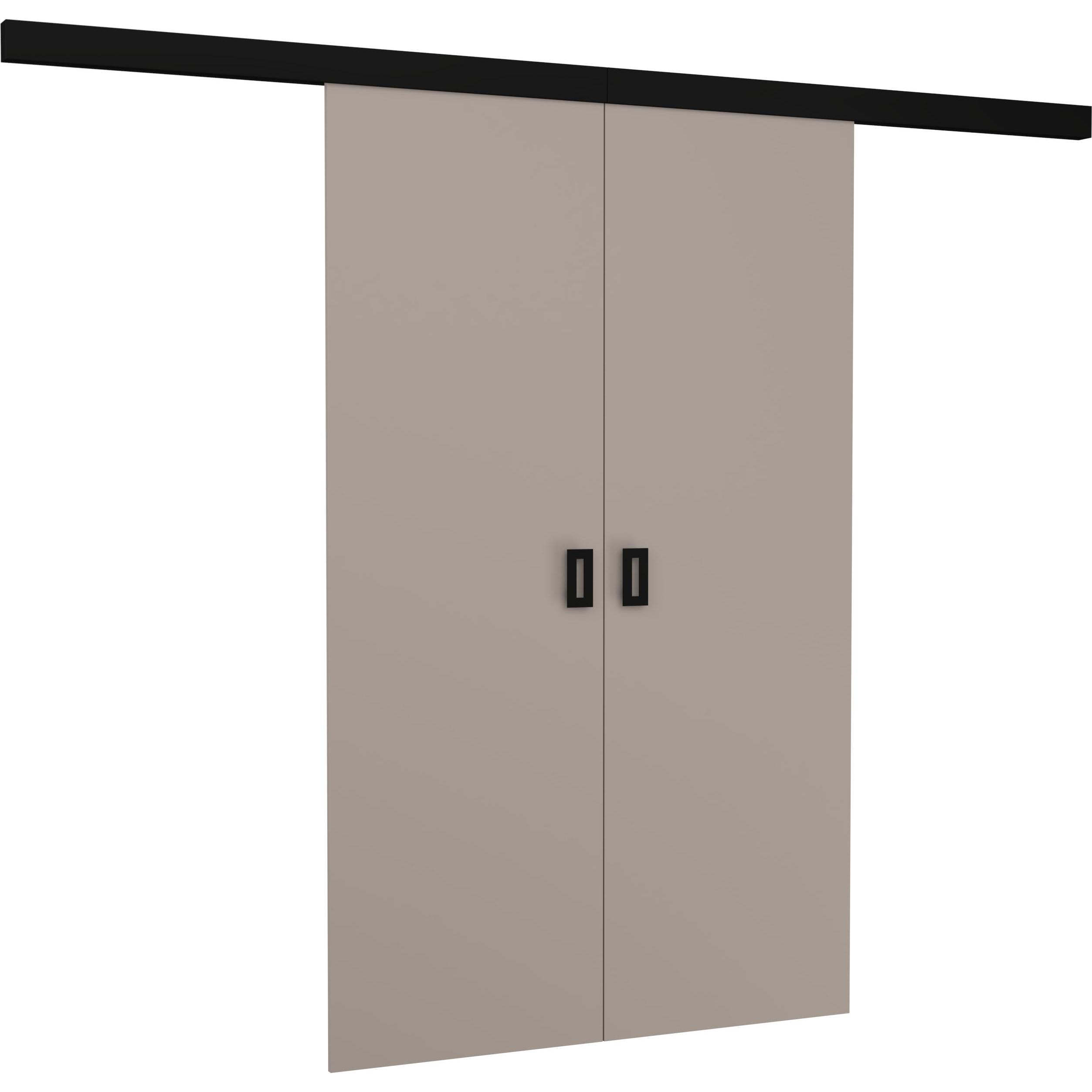 ADRK Furniture, Raccordo porte, Doppelflügelige Wand-Schiebetür TOPPO 166