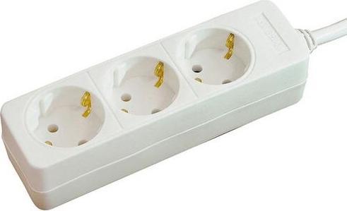 Actual product image Monacor Socket strip (3x, CEE 7/3, 1.50 m)
