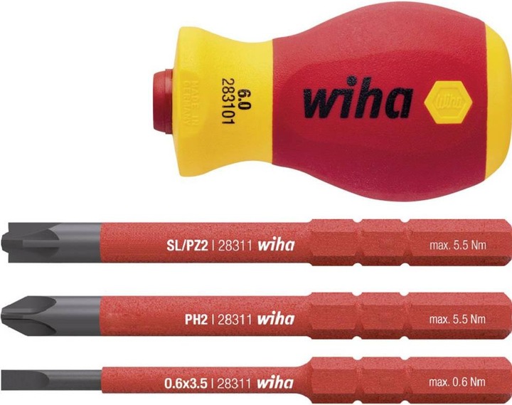 Productafbeelding Wiha VDE Omkeerbare handgreep Hendeldiameter (Phillipps kruissleuf (PH))