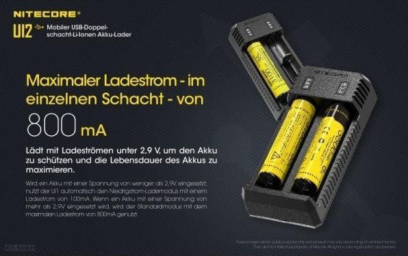 Productafbeelding Nitecore USB Lader UI2 (1 Pcs., Lader zonder batterij)