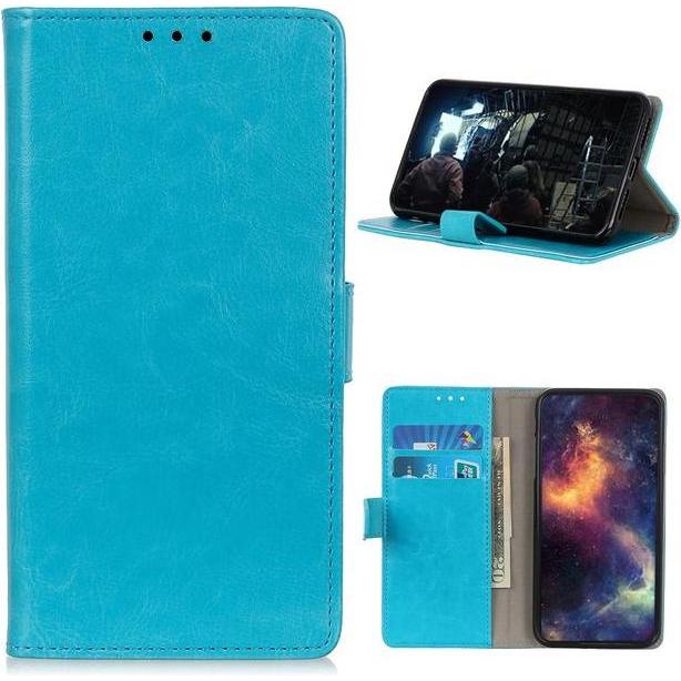 Thumbnail - MU Classic Crazy Horse Leder Bookcover Series (Samsung Galaxy A42 5G), Smartphone Hülle, Blau
