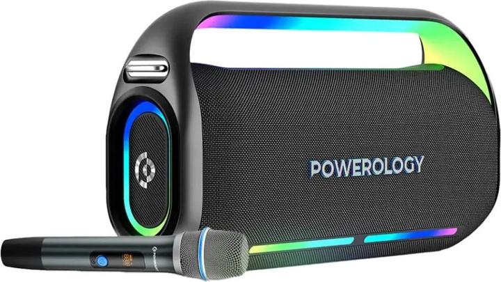 Produktbild Powerology TWS Karaoke Speaker 150W with Mic and Remote - Silver (Aktiv)