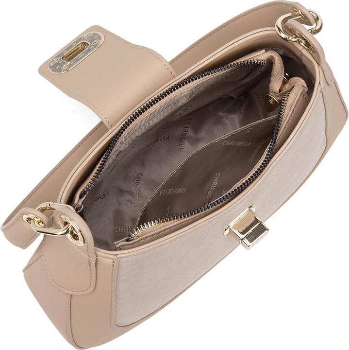 Actual product image Chrisbella Damen Schultertasche - Modell Aurelia Lux - 100% Polyurethan - 29.0 X 8.0 X 17.0 Cm