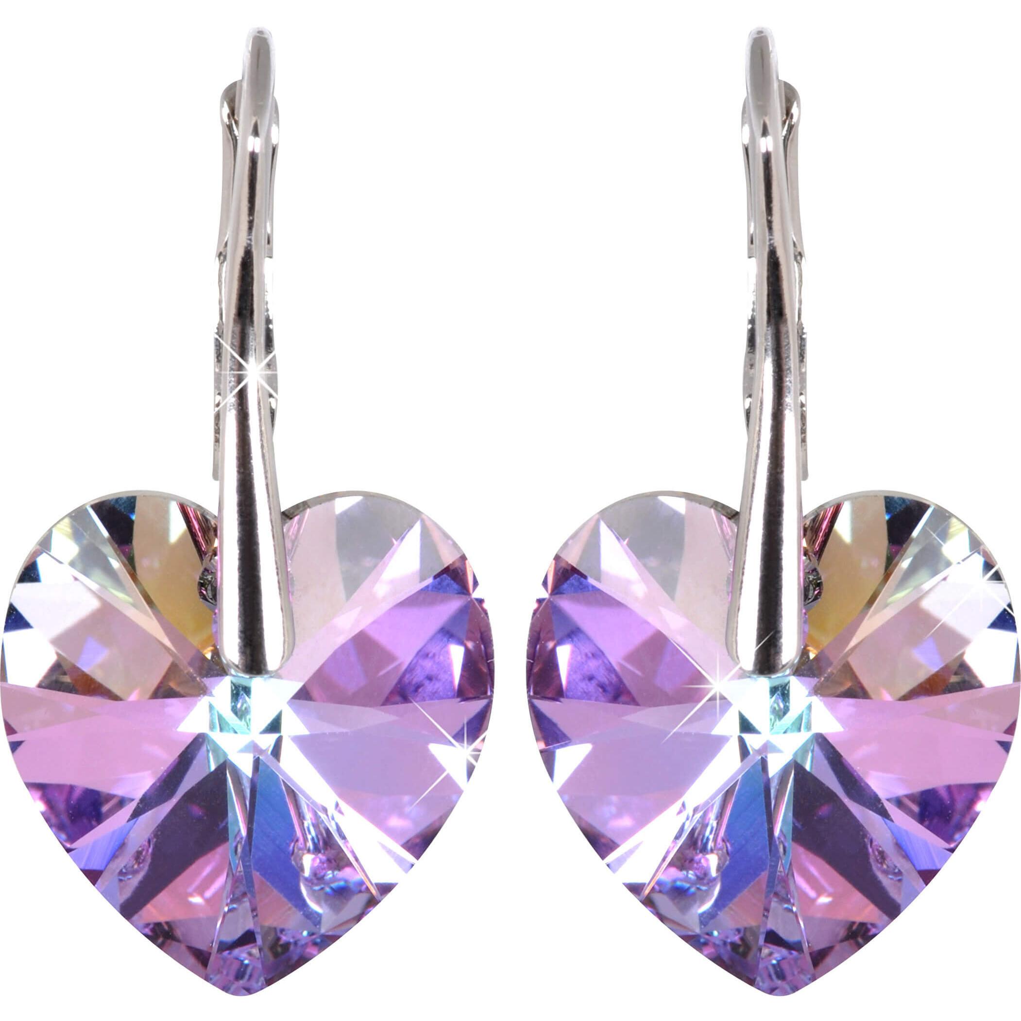 Levien, Orecchini, Orecchini cuore romantico Vitrail Light (L)