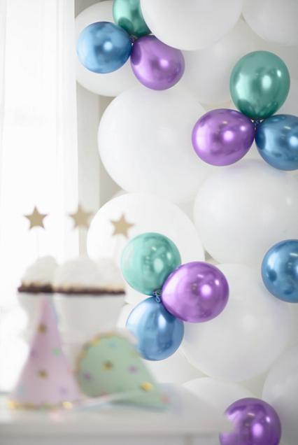 Image du produit Partydeco Mini ballons effet miroir Vert Menthe - 50 Pcs (50 x)
