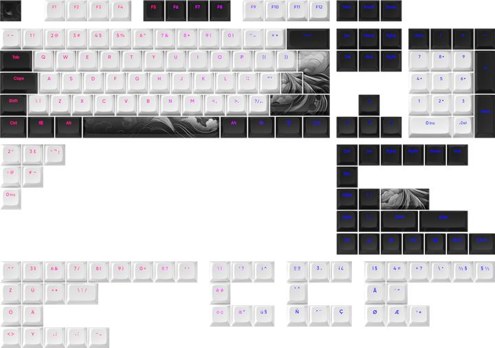 Dark Project Keycaps sets - Ink