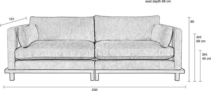Produktbild Zuiver Blossom (3-Sitzer)