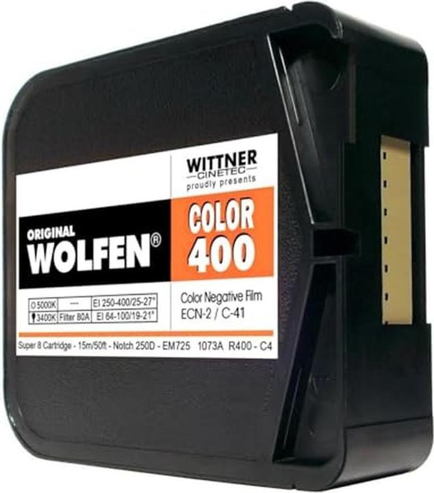 Image du produit Orwo original WOLFEN Color 400 SUPER 8 ISO 250400 with developmentscan