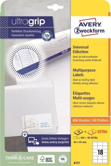 Productafbeelding Avery Universele etiketten