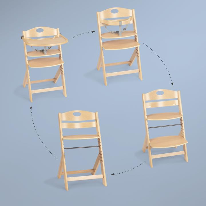 Actual product image BabyGo Family Pro nature (Highchair)