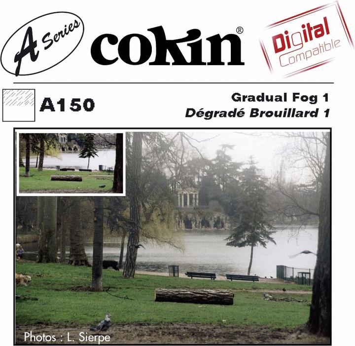 Produktbild Cokin Filter A150 Verlauf Nebel 1 (67 mm, ND- / Grauverlauffilter, 62 mm)
