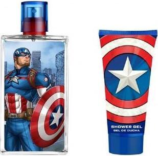 Actual product image Captain America Eau De Toilette Spray 100ml Set of 3 2020 (Eau de toilette, 100 ml)
