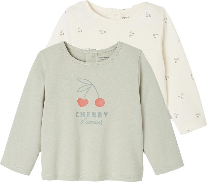 Produktbild Vertbaudet 2er-Pack Baby Shirts mit Print BASIC (74)