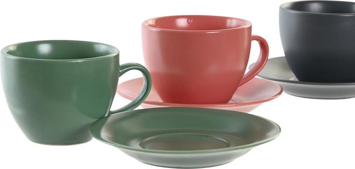 Produktbild DKD Home Decor Set aus 6 Teetassen mit Teller gut 150 ml 16 x 17 x 35 cm (6 Stück)