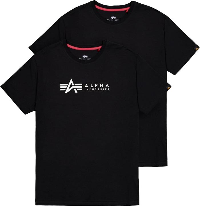 Produktbild Alpha Industries Label 2 Pack T-Shirts - 196277 (M)