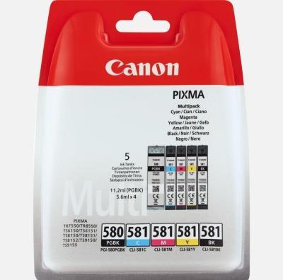 Actual product image Canon PGI-580/CLI-581 Multipack (C, M, Y, BK, PGBK)