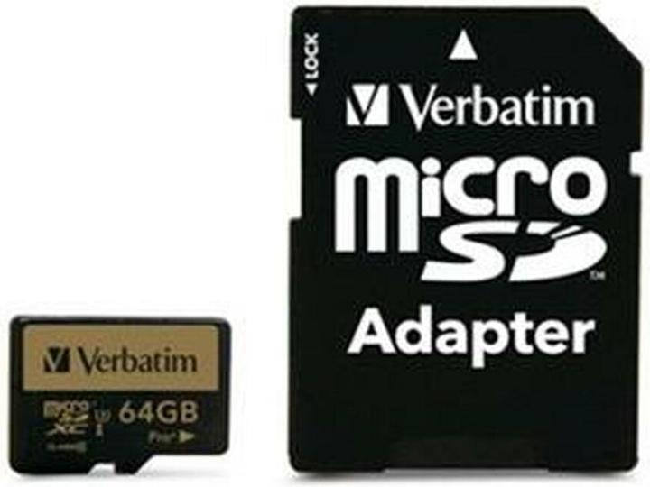 Verbatim PRO+ (64 GB, microSDXC, U1, UHS-I)