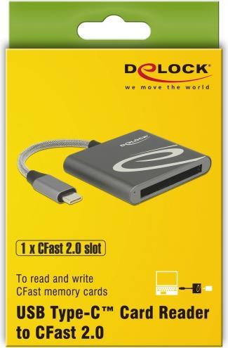 Produktbild Delock USB Type-C Card Reader for CFast 2,0 memory cards (USB-C)