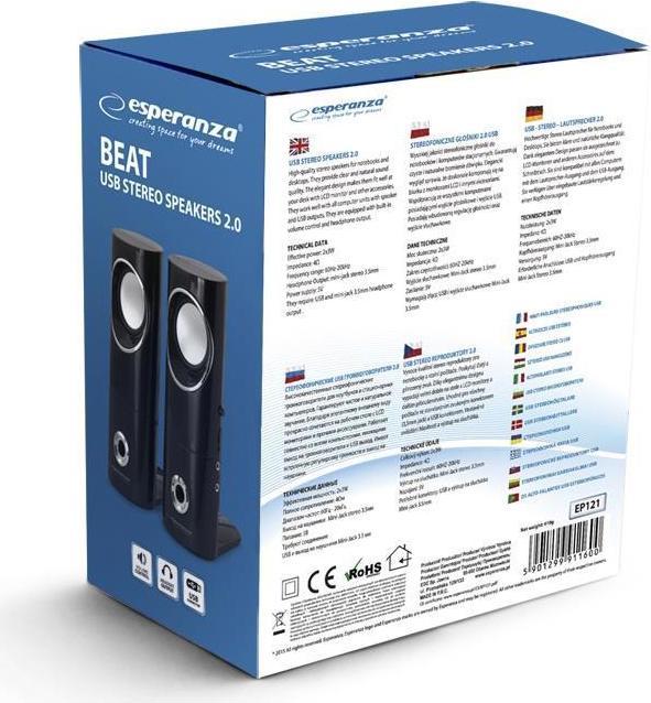 Image du produit Esperanza 2.0 beat speakers