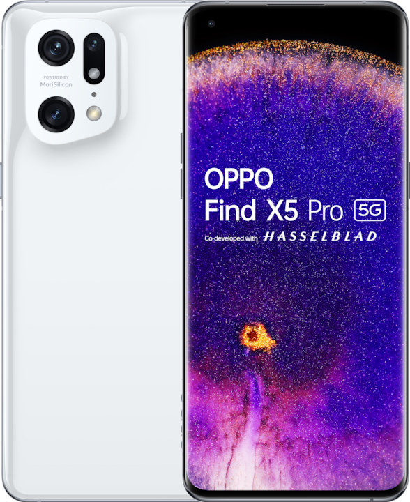 OPPO Find X5 Pro (256 GB, Ceramica Bianco, 6.70", Doppia SIM ibrida + eSIM, 50 Mpx, 5G)