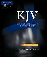Produktbild KJV Concord Wide Margin Reference Bible, Black Calfsplit Leather KJ764:XM (Englisch, 2011)
