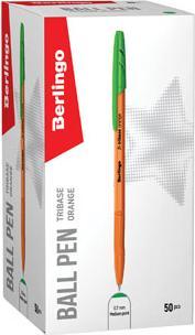 Image du produit Berlingo Stylo roller, Žalias, 50vnt, 0,7mm, Tribase oranžinė (Orange, Vert, 50x)