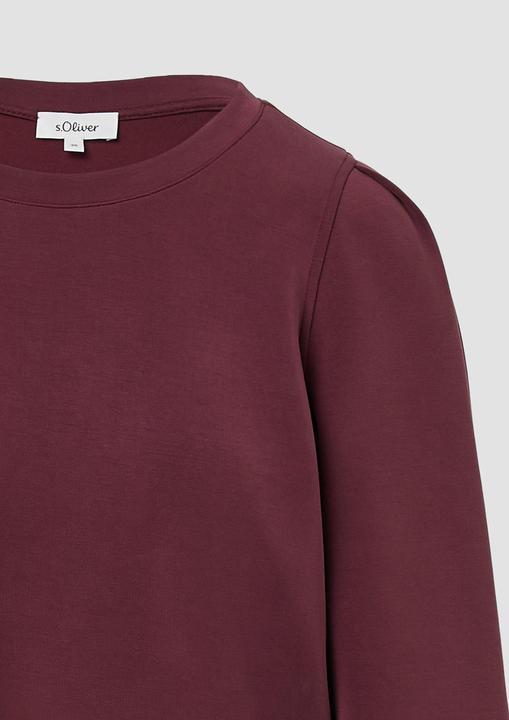 Produktbild s.Oliver Sweatshirt Scuba-Sweatshirt mit Puffärmeln (48)