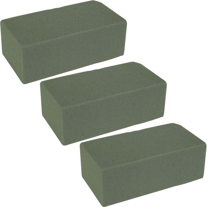 ProGarden 3er-Set Blumensteckschaum, 20 x 10 x 7 cm (20 x 10 x 7 cm)