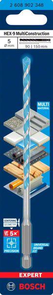 Actual product image Bosch Professional Zubehör EXPERT HEX-9 Multi Construction drill bit, 5 x 90 x 150 mm (5 mm)