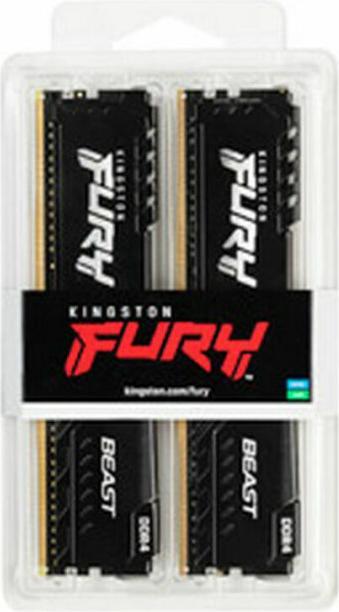 Produktbild Kingston FURY Beast (2 x 16GB, 3600 MHz, DDR4-RAM, DIMM)