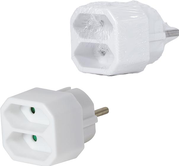 Image du produit LogiLink Adaptateur de prise (CEE 7/16, 2 x)