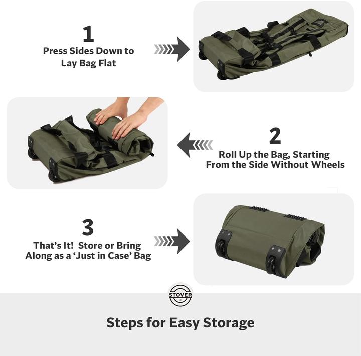 Actual product image Stover Rolling Duffel Bag (100 l)