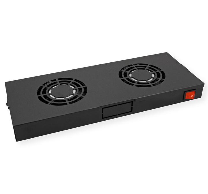 Produktbild Roline 19-inch fan unit 2 fans ON/OFF black