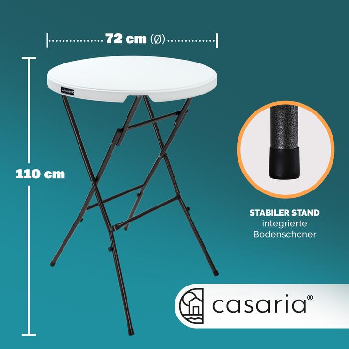 Image du produit Casaria Mange-debout avec housse (Ø 72 cm)