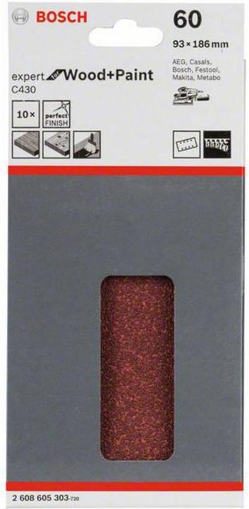 Image du produit Bosch Professional Zubehör Papier de sablage oscillant (60)