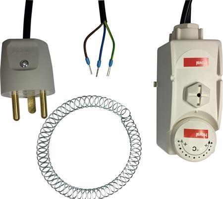 Hoval Cirkulationssaet med termostat, 220 V stikprop og ledning til pumpe.