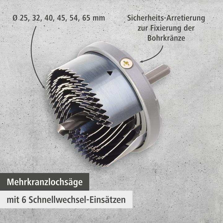 Productafbeelding wolfcraft 1 standaard gatenzaag ø25,32,40,45,54,65mm