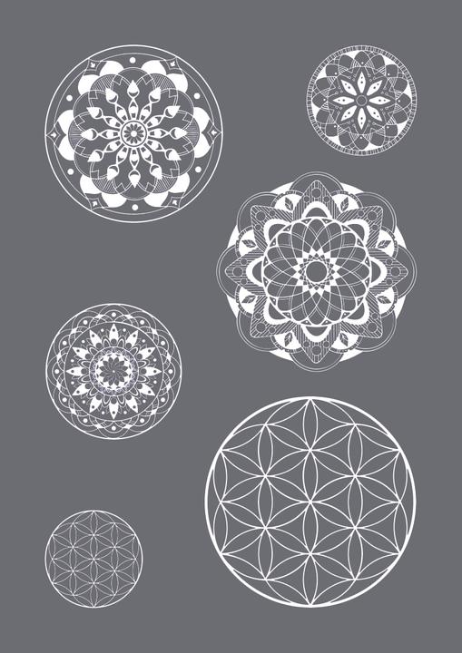 Actual product image Rayher Template Mandala A4