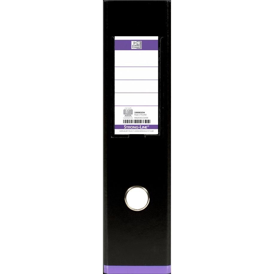 Thumbnail - Elba, Ordner, Ordner myColour, Rückenbreite: 80 mm, schwarz-violett DIN A4, Einband aussen (A4, 80 mm, 1 x)