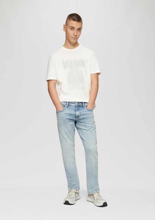 Produktbild S.Oliver T-Shirt Basic Rundhals T-Shirt mit Frontprint (M)