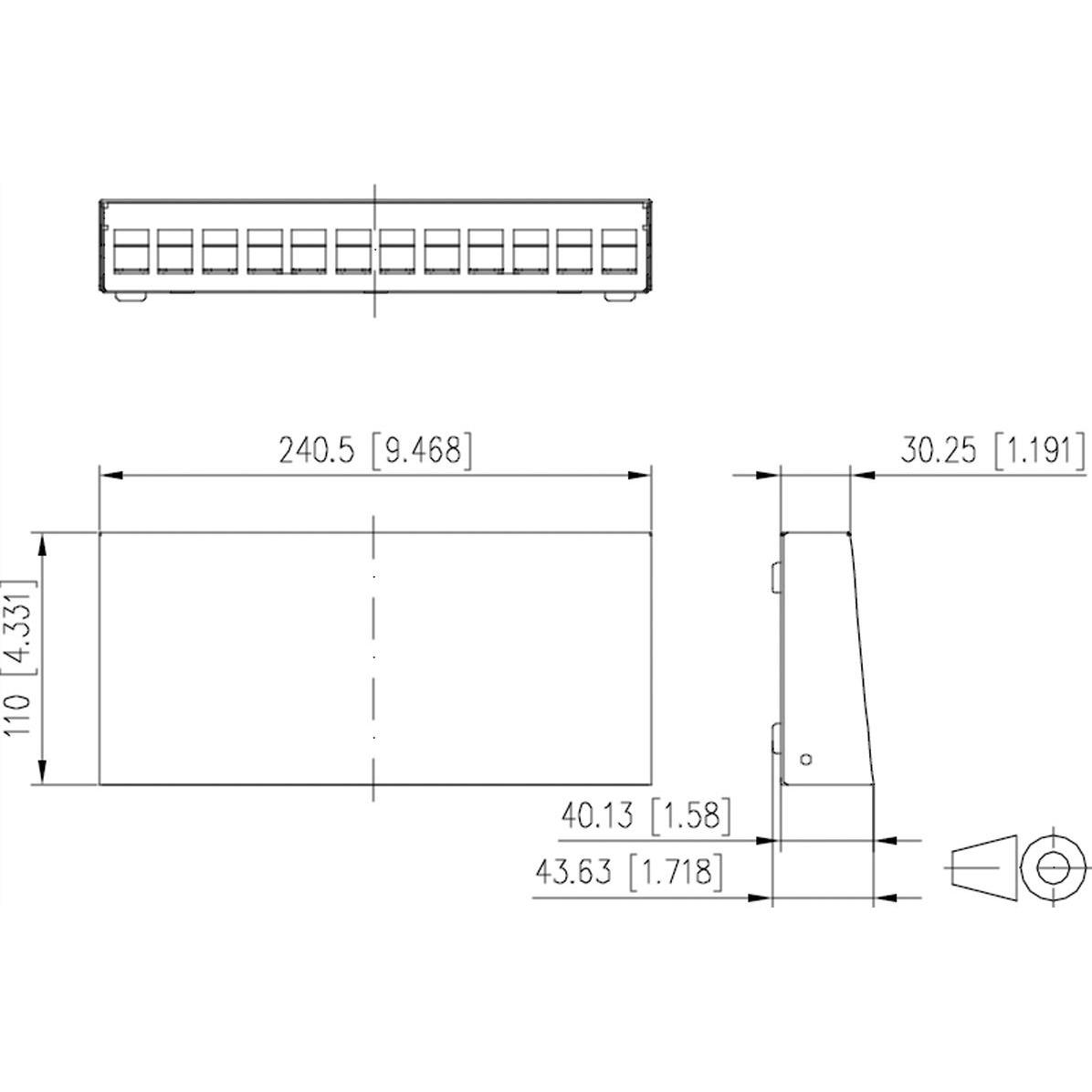 Thumbnail - Metz Connect 130861-1202KE Keystone AP-Geh 12 Port, Server Zubehör, Weiss