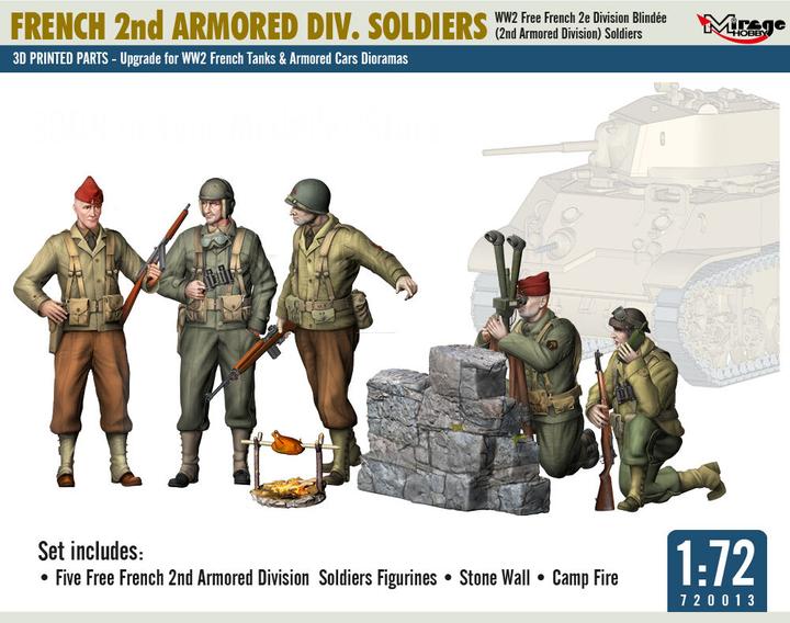 Produktbild Mirage Hobby French 2nd Armored Div. Soldiers