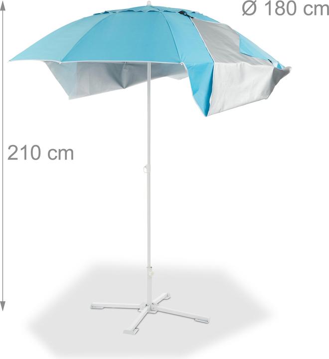Actual product image Relaxdays Beach shell Umbrella (1.80 m)