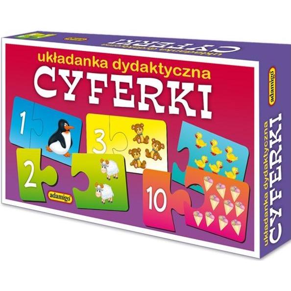 Adamigo Multicolore Układanka Puzzlowa Cyferki (Tedesco)
