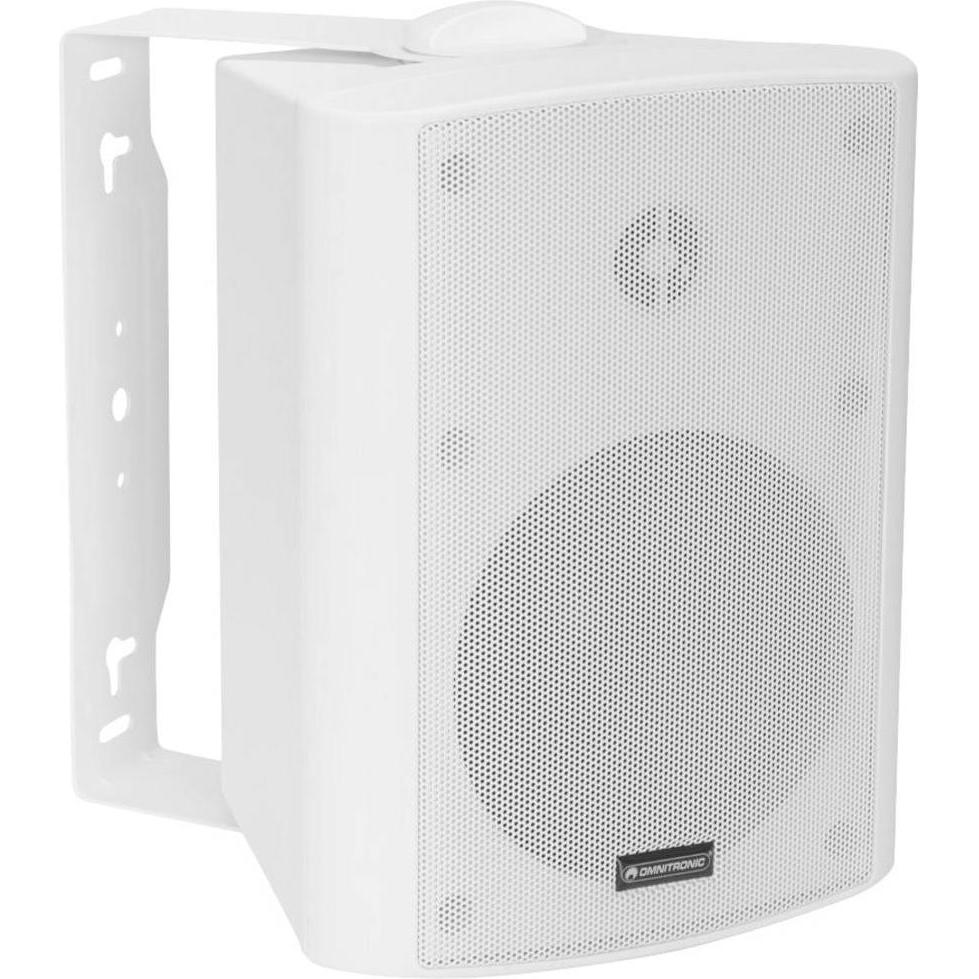 Omnitronic Set di altoparlanti attivi ALP-5A bianco (Attivo, 2x 30 W), Altoparlante PA, Bianco