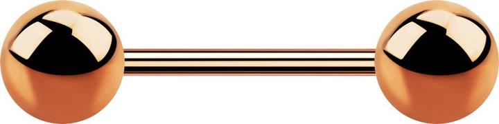 Produktbild Star Piercing Micro Barbell rosegold mit zwei Kugeln (ohne Messing, Chirurgenstahl 316L)